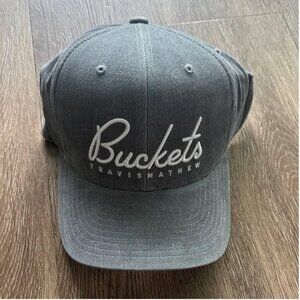 NWT Travis Mathew Hat Trick Snapback Hat Quiet Storm Gray One Size Adjustable